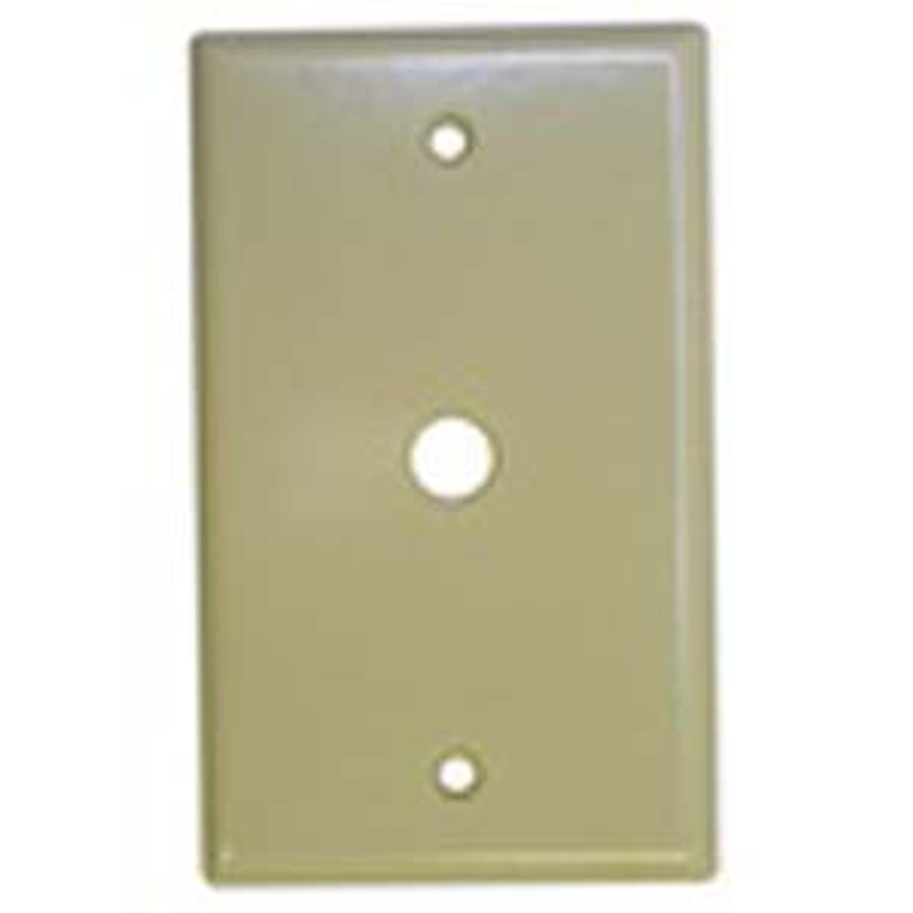 Leviton 80718 - 1-Gang .406 Inch Hole Device Telephone/Cable Wallplate, Standard Size (Strap Mount)