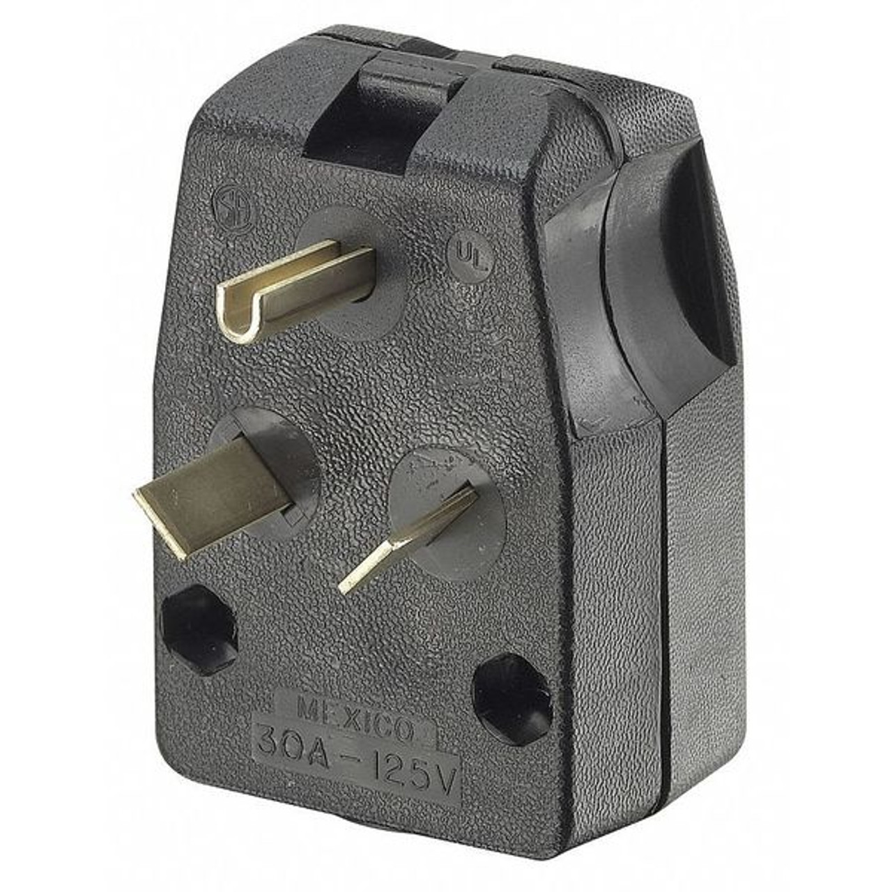 Leviton 830-E - 30A, 125V, NEMA TT-30P, 2P, 3W, Plug, Straight Blade