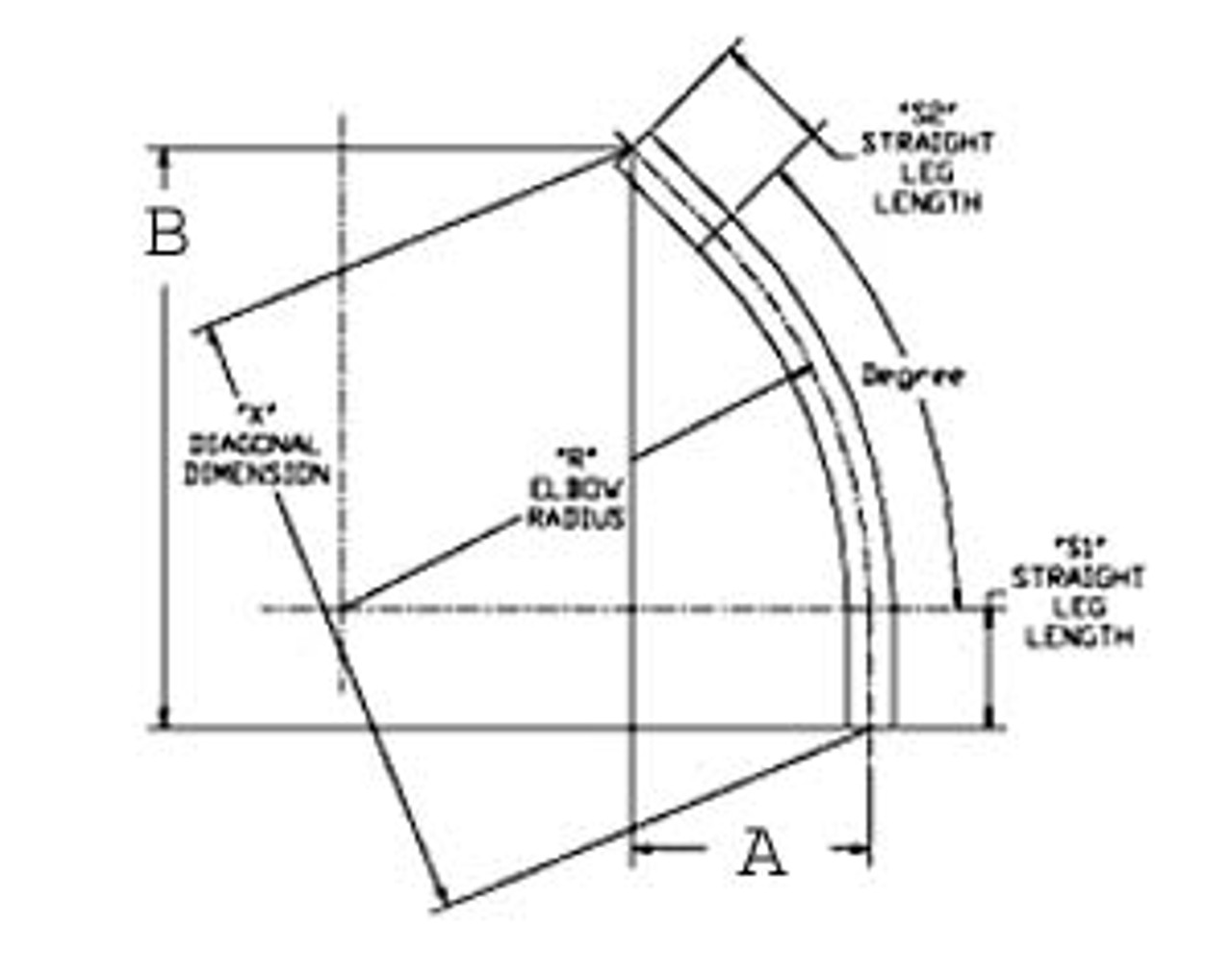 1-1/4" 11/4PVC 45D S80 - 45 Schedule 80 PVC Elbow