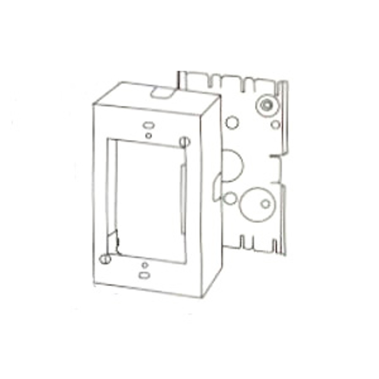 Wiremold V5747-2 - 500 & 700 Series 2-Gang Shallow Switch & Receptacle Box