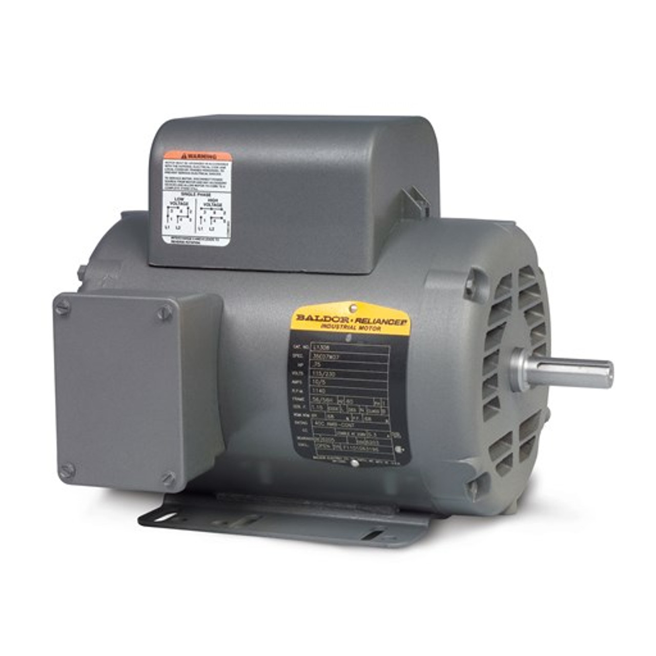 Baldor Single Phase Open Motor L1410TM - 5HP