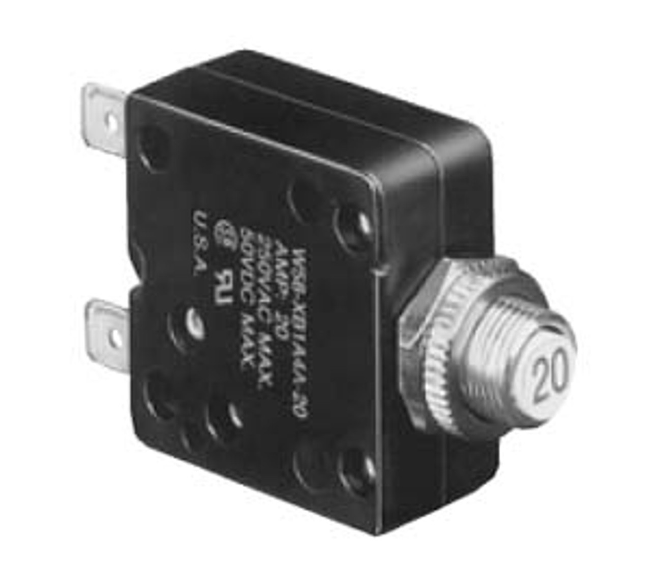 Potter Brumfield 15 Amp 120V Circuit Breaker W28XQ1A-15 - Replacement For Club Car Chargers