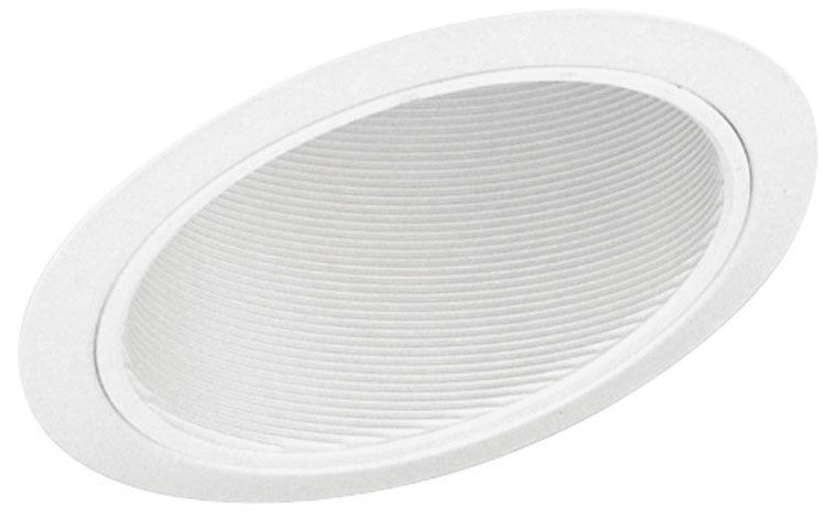 Juno 614W-WH - Recessed Lighting 6" Sloped Baffle Downlight White Baffle-White Trim