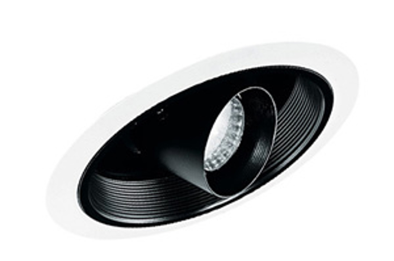 Juno 616W-WH - Recessed Lighting 6" Adjustable White Cylinder Spotlight Line Voltage Trim