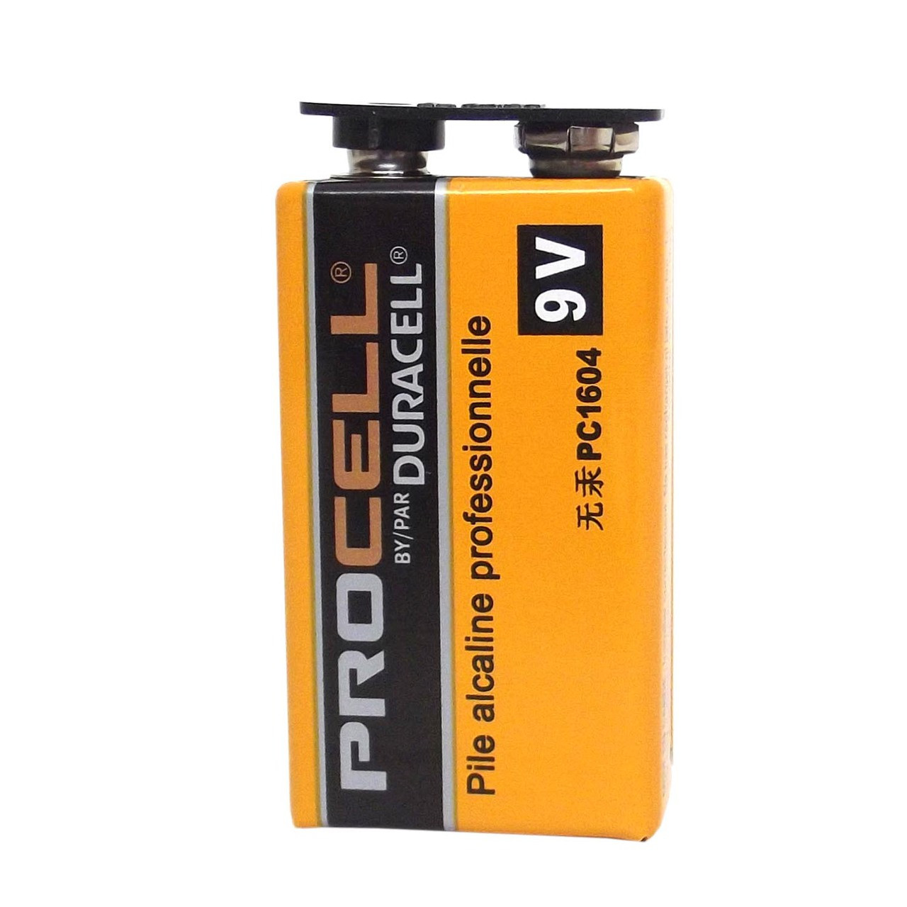 Pile alcaline Duracell Procell 9 volts 6LR61