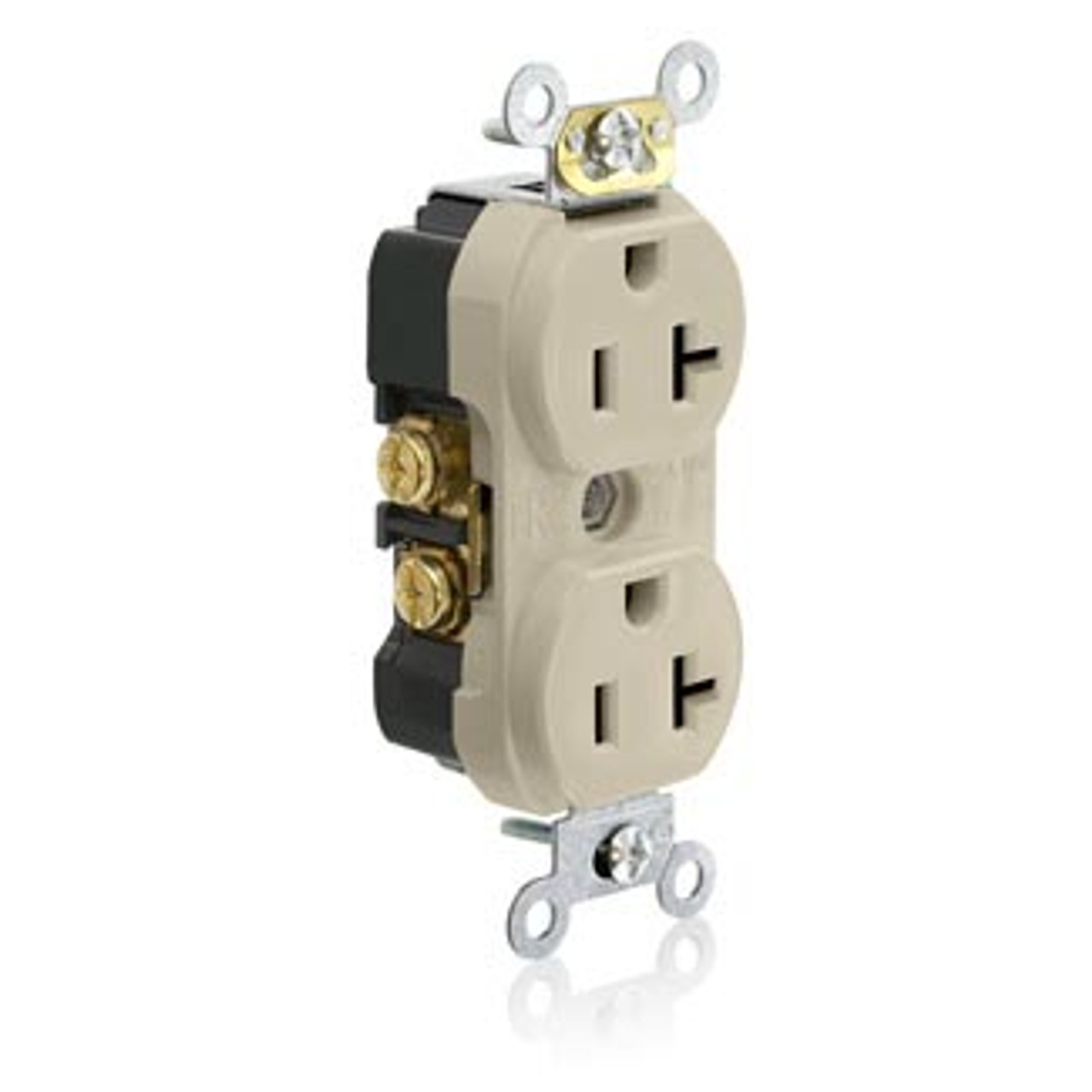 Leviton TBR20 - Straight Blade Tamper Proof Duplex Receptacle