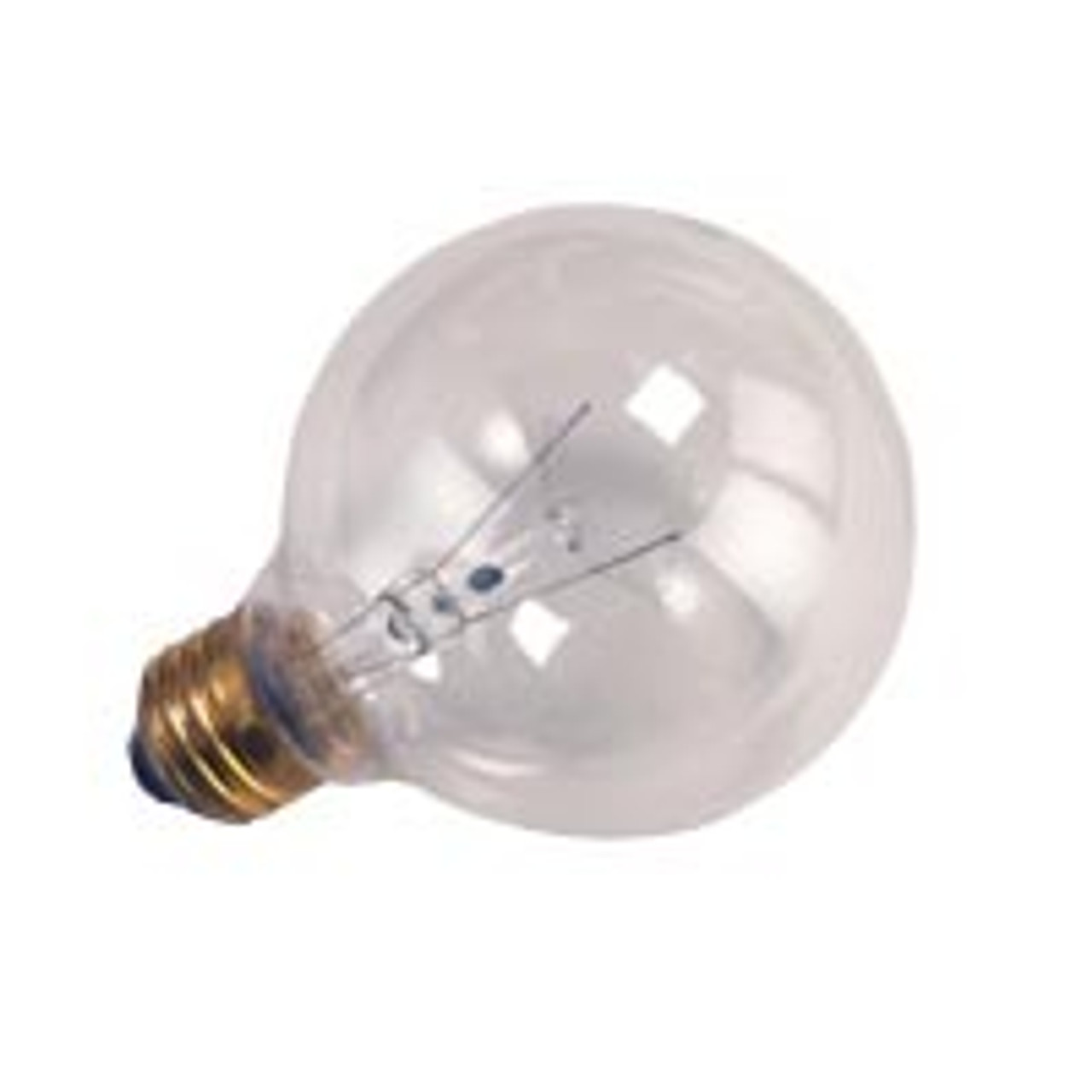 Halco G25CL40 - Incandescent G25 E26 40 Watt Clear Globe Bulb