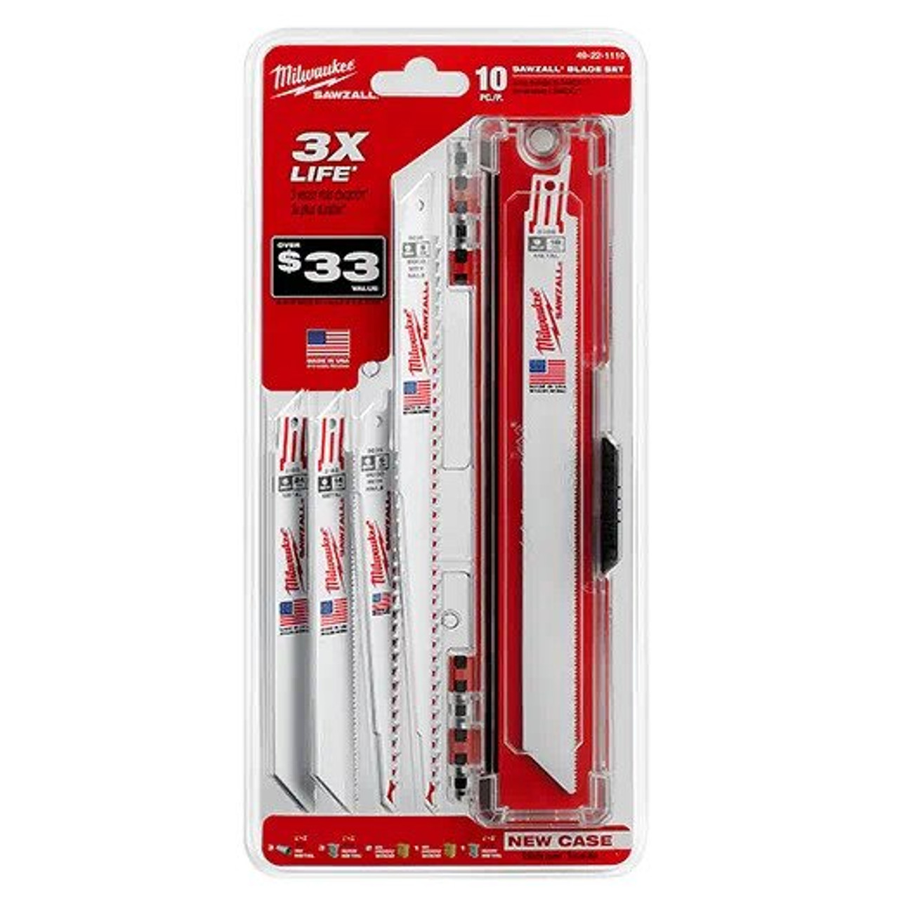 Milwaukee 49-22-1110 - SAWZALL® General Purpose 10pc 6" Blade Set 