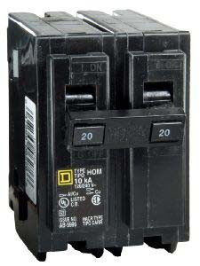 Square D HOM225 - HOM 25A Double Pole 120/240V Circuit Breaker