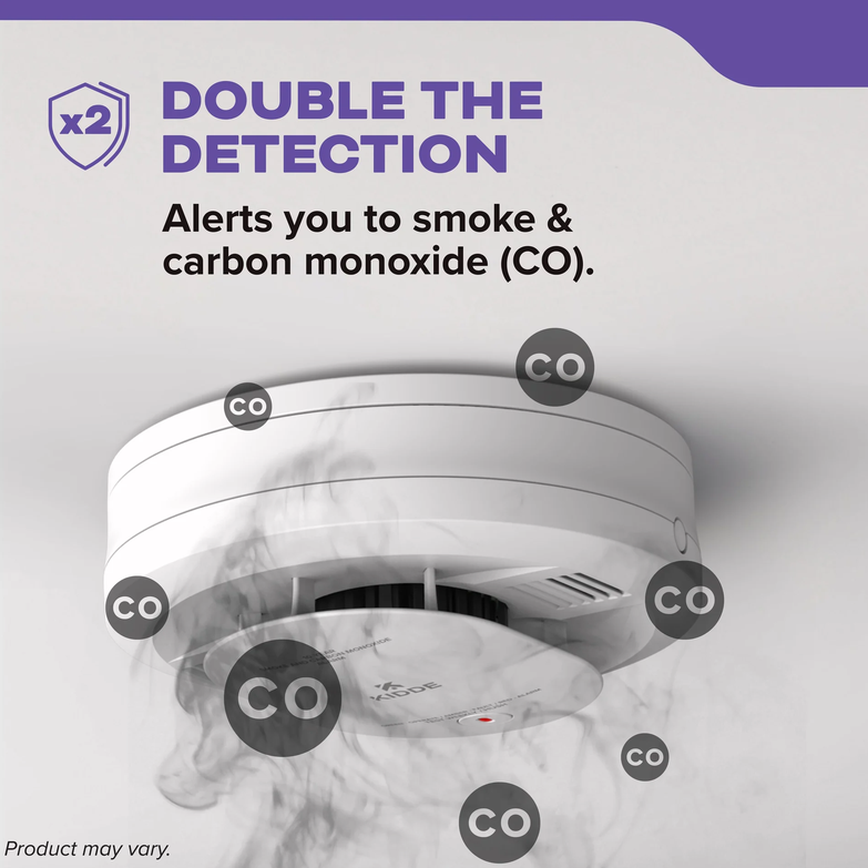 Kidde 30CUDR Combo Smoke + CO Alarm, AA Battery Powered