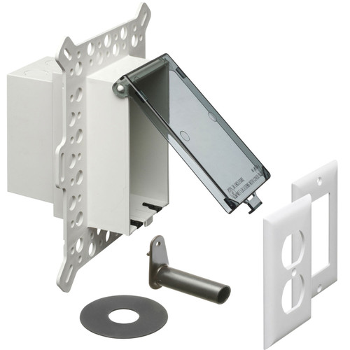 Arlington Industries Erdungsbrücke Mit PVC-Adapter – 4 Anschlüsse, UV-beständig, Für Telefon/Kabel/SAT