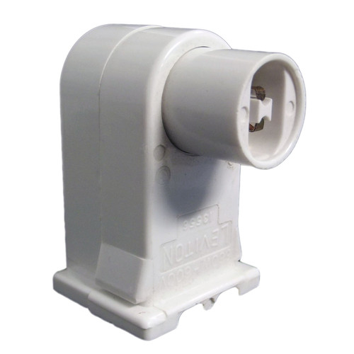 Leviton 13556-W - Slide-On Pedestal Vertical Fluorescent Lampholder