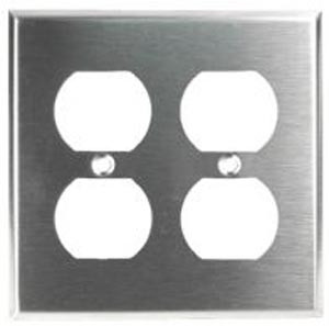 Leviton 80516 2-Gang Duplex Gerätedose Wandplatte, Midway Größe, In Braun