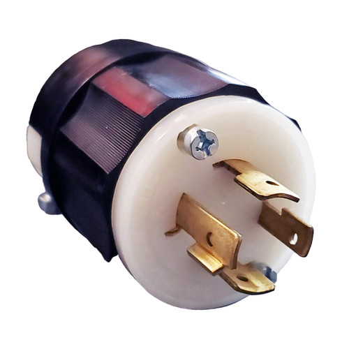 Leviton 2411 - 20 Amp 125/250 Volt 3 Pole Locking Plug