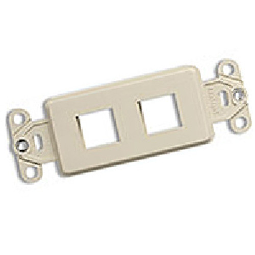 Leviton 41642 - QuickPort Multimedia Decora 2 Port Wallplate Insert