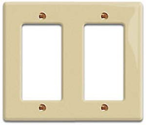 Leviton PJ262 -  2-Gang Decora/GFCI Device Wallplate