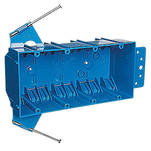 Carlon B455A-UPC - 4 Gang Nonmetallic Boxes 60 CU Inch Zip Box W/Nails