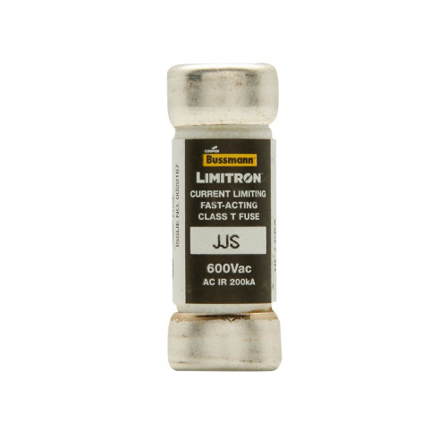 Eaton Bussmann series JJS fuse, Current-limiting, Small footprint, VFD line protection, 30 A, Class T, Non-indicating, Ferrule end x ferrule end, 200 kAIC at 600 V, Standard, 10, 600 V 