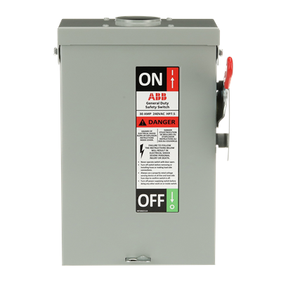 ABB/GE TG4321R - 30 Amp NEMA Type 3R General Duty Safety Switch
