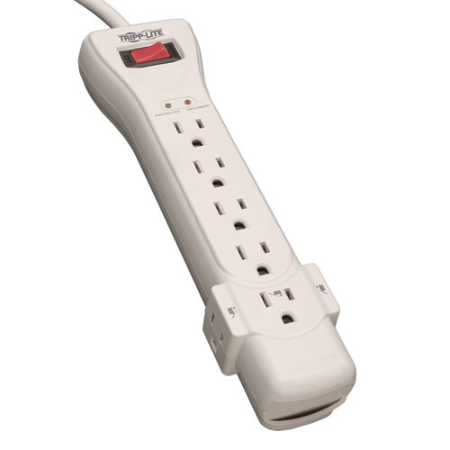 Tripp-Lite SUPER-7 - 7-Outlet Surge Protector (7ft. Cord w/Right Angle Plug)