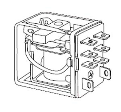 Selecta SR70S200D4 - DPDT 24 VDC Coil 10 Amp General Purpose Relay