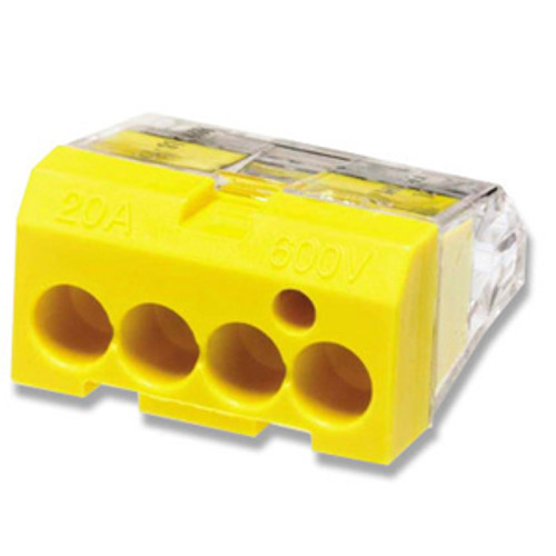 Ideal 30-1034 - 4 Port Push-In Wire Connector