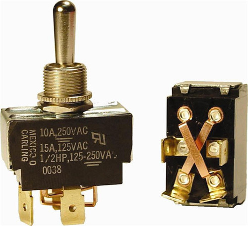 44905SER - 15A 125V DPDT Momentary Toggle Switch