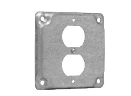Crouse-Hinds TP516 - Square 4 Inch Duplex Receptacle