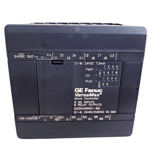 GE fanuc  IC200UDR001-BG VERSAMAX  MICRO PLC 6 DC INPUTS/ 4 RELAY OUTPUTS