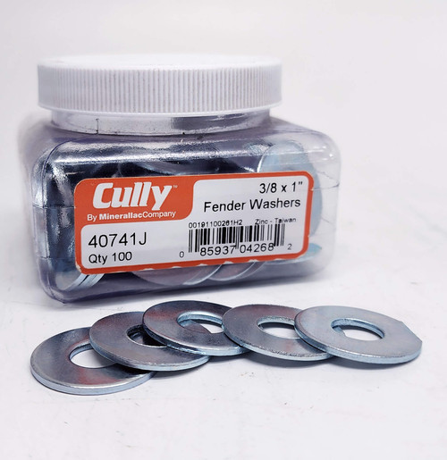 Minerallac 40741J 3/8 x 1" Fender Washers 100/Jar