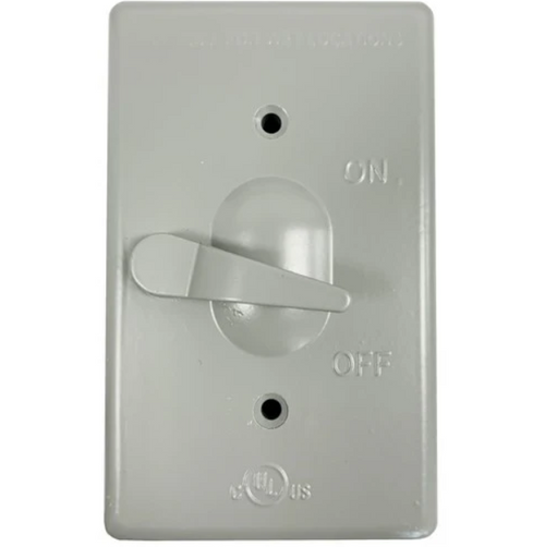 MORRIS 37290 1-Gang Weatherproof Switch Cover Gray