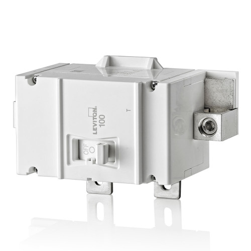 LEVITON 100A 2-Pole Thermal Magnetic Main Circuit Breaker LEVITON 100A 2-Pole Thermal Magnetic Main Circuit Breaker