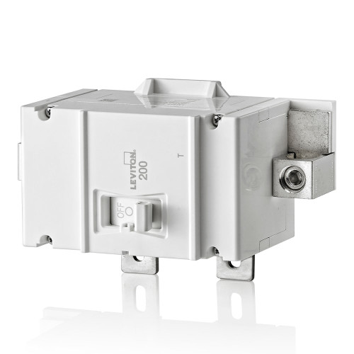 LEVITON 200A 2-Pole Thermal Magnetic Main Circuit Breaker LEVITON 200A 2-Pole Thermal Magnetic Main Circuit Breaker