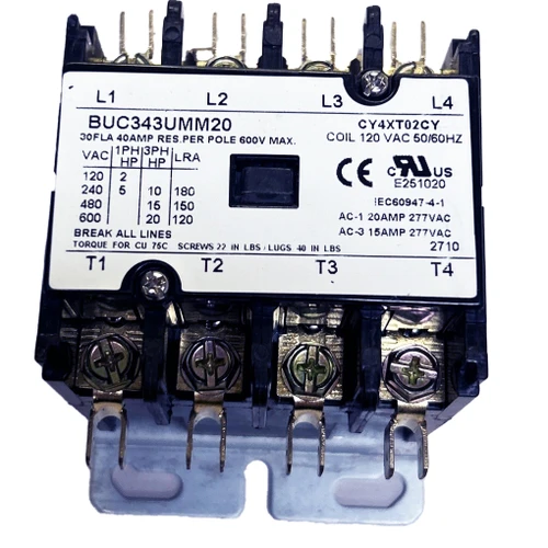Breakers Unlimited BUC343UMM20- 4 POLE 30 AMP 600V Max