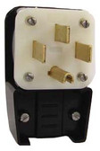 Leviton 9452-P - 50 Amp, 125/250 Volt 3 Pole Straight Blade Plug