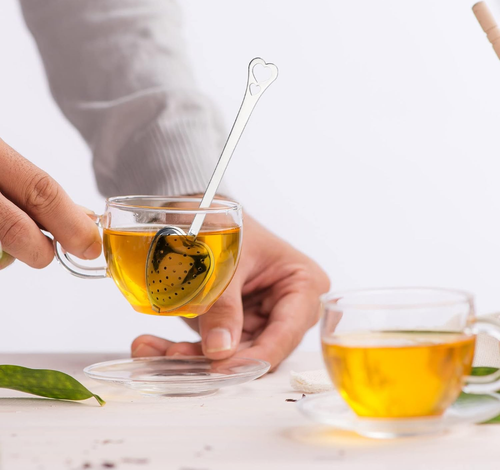 Heart Shape Mesh Tea Strainer - a perfect gift for tea lovers