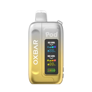 Oxbar Ice-Nic Control 35K White Gummy Watermelon Disposable Vape - Black Coral