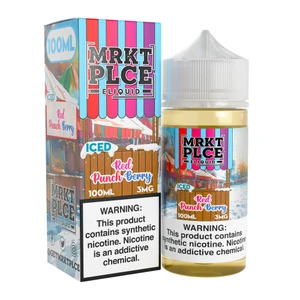 Iced Red Punch Berry MRKT PLCE E-liquid packaging
