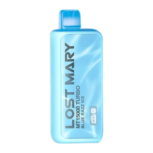 Blue Razz Ice disposable vape - Lost Mary MT15000 Turbo