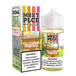 Pineapple Peach Dragonberry MRKT PLCE E-liquid packaging