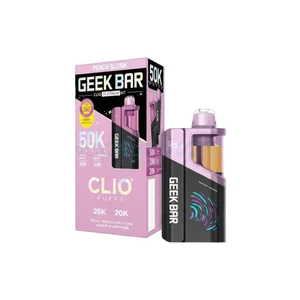 Peach Slush Disposable Vape - Geek Bar Clio Platinum 50k Kit