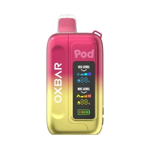 Oxbar Ice-Nic Control 35K Strawberry Shortcake Disposable Vape - Black Coral