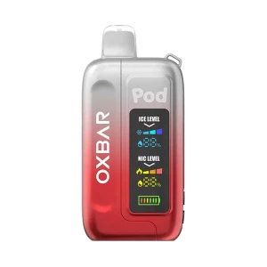 Clear Ruby Red Disposable Vape - Oxbar Ice-Nic Control 35K