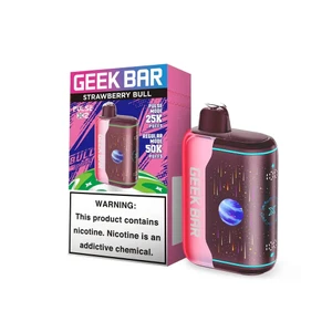Strawberry Bull - Geek Bar Pulse X 2 50K disposable vape packaging 