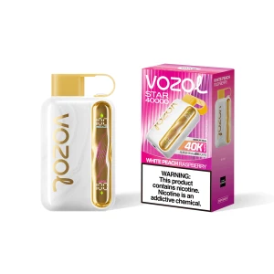 White Peach Raspberry Vozol Star 40000 | Online Vape Shop
