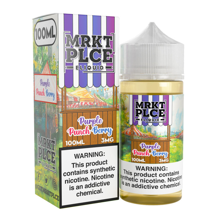 Purple Punch Berry MRKT PLCE E-liquid packaging