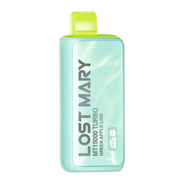 Green Apple Lime disposable vape - Lost Mary MT15000 Turbo