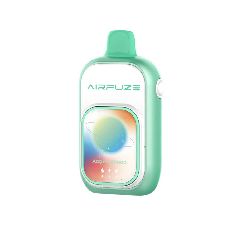 Winter Mint (Ice Control) AirFuze Addon 40K (W/ Nicotine Strips) - Black Coral