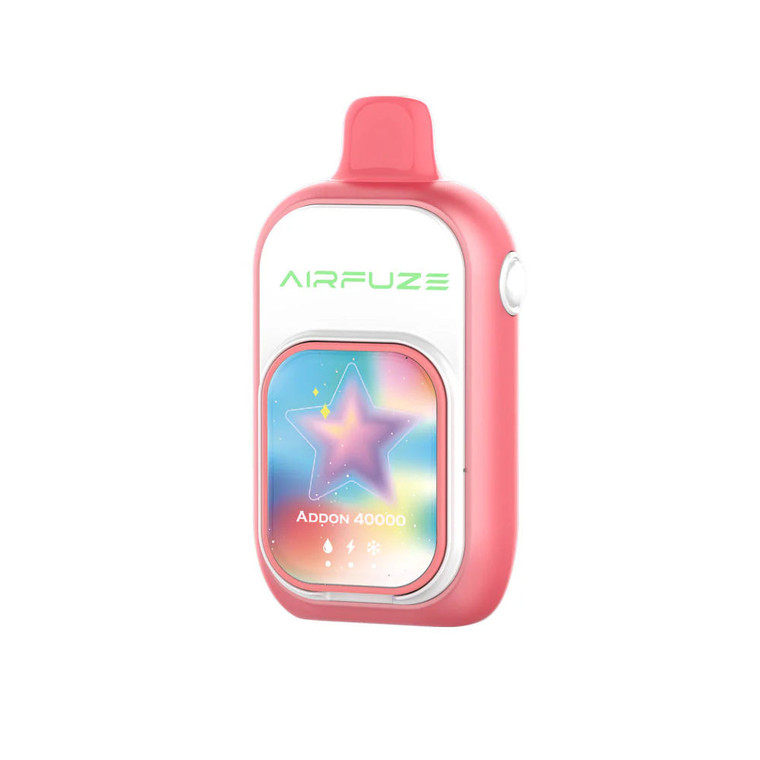 Straw-Kiwi-Watermelon (Ice Control) disposable vape - AirFuze Addon 40K (W/ Nicotine Strips)