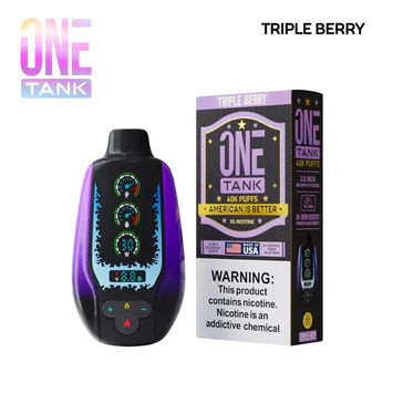 Triple Berry - One Tank 40K disposable vape packaging 